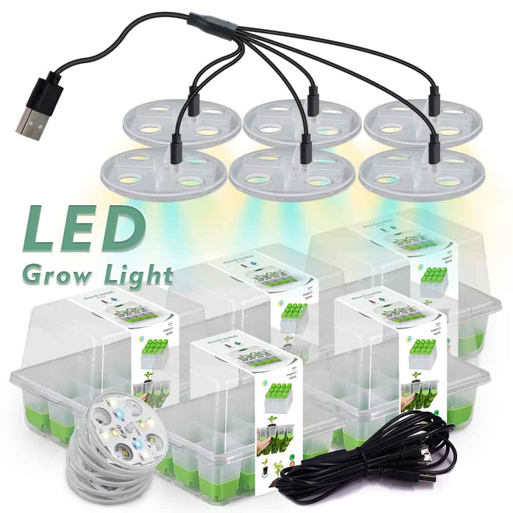 Plant Parent Kit - مجموعة صينية تشغيل الشتلات الخفيفة LED